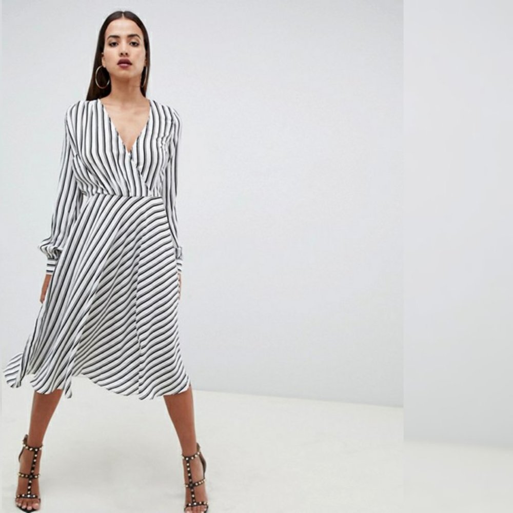 A Line Midi Dress